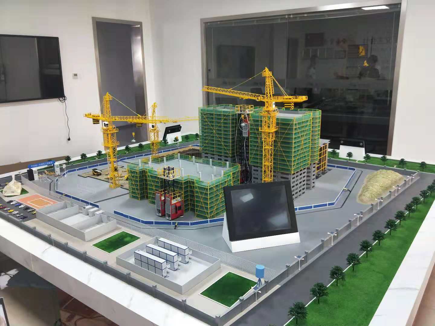 德惠市建筑施工场景模型